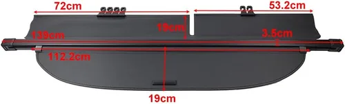 Vista 5 de Lirun - Alfombrilla impermeable para modelado 3D, bandeja de carga trasera, para todo tipo de clima, para Toyota RAV4, todos los modelos 2013, 2014