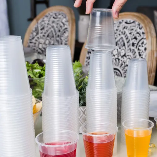 Vista 6 de PLASTICPRO Vasos transparentes desechables de plástico de peso medio de 3 onzas, 100