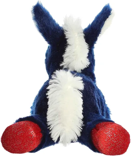Vista 5 de Aurora® Adorable Mini Flopsie™ Animal de peluche de burro valiente, facilidad juguetona, compañeros atemporales, color azul, 8 pulgadas