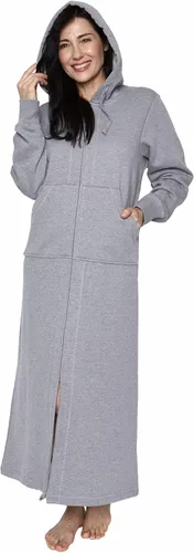 Vista 3 de Mansfield, KayAnna - Sudadera de longitud completa con capucha y cremallera, ajuste relajado, color gris