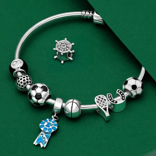 Vista 4 de Balón de fútbol blanco y negro para mamá, jugador de fútbol, deportes, equipo de softbol, atlético, béisbol, voleibol, bolos, abalorio para mujeres