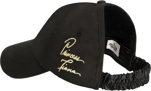 Vista 3 de CurlCap Gorra sin parte trasera para cabello natural, gorra de béisbol forrada de satén para mujer