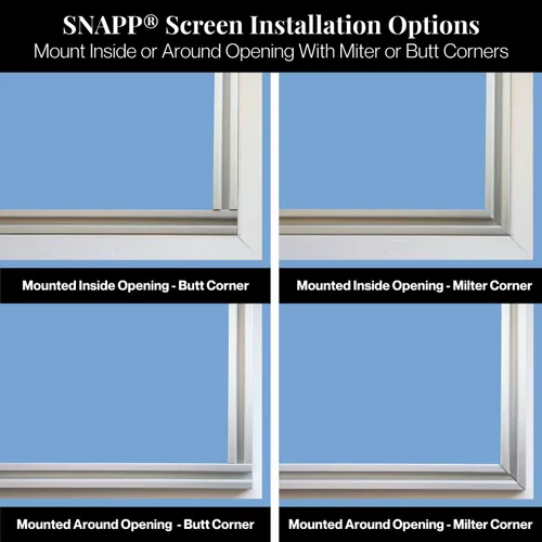 Vista 6 de SNAPP - Kit de rieles de aluminio para pantalla de porche - Kit de bricolaje para porche y patio con pantalla - Riel de aluminio extruido de 94 Mill