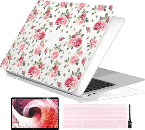 Vista 15 de Batianda Funda personalizable para MacBook Air M1 de 13 pulgadas modelo A2337 A2179 A1932 versión 2021 2020 2019, carcasa rígida pintada en 3D