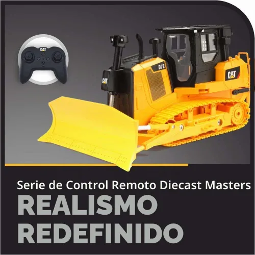 Vista 8 de Diecast Masters 1:24 Escala Radio Control Truck CAT D7E Tractor Tipo de pista Modelo 25002