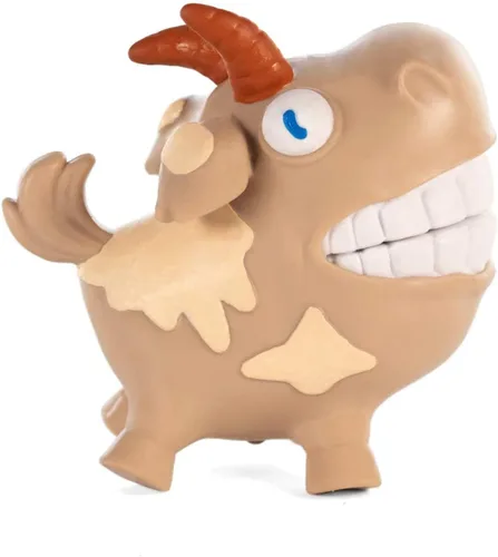 Vista 4 de Hog Wild Scream-O Screaming Goat Toy - Aprieta las mejillas de la cabra y hace un divertido sonido gritante, divertido relleno de calcetines