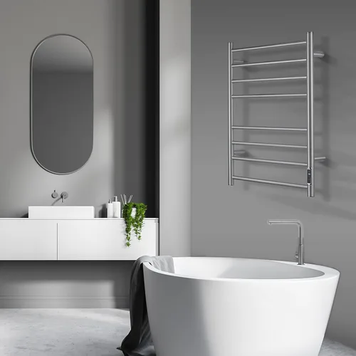 Vista 5 de Calentador de toallas con temporizador integrado ETW44-2S para baño, calentador de toallas de baño montado en la pared, calentador de toallas