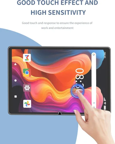 Vista 7 de Paquete de 2 protectores de pantalla para tableta Topsand G12 de película de vidrio templado de 10 pulgadas, protector de pantalla BOVUGAC