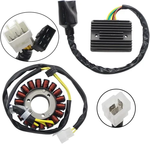 Vista 2 de El estator y rectificador regulador de motocicleta es adecuado para Honda 31120-KSZ-771 31600-KSZ-770 para Honda NSS250 Forza 250 MF06 2004-2007
