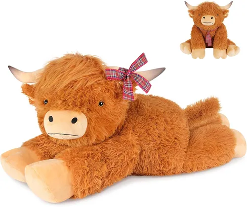 Vista 15 de SuzziPals Peluche de Capibara Gigante de 43 pulgadas, Animal de Peluche Gigante Realista para Alivio del Estrés y Compañía, Almohada de Grandes