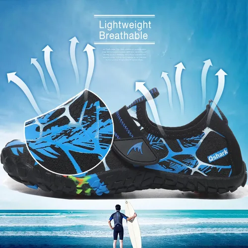 Vista 2 de Quickshark - Zapatos de agua infantiles para interiores y exteriores, sandalias de secado rápido, ligeras, para caminar, playa, piscina o natación