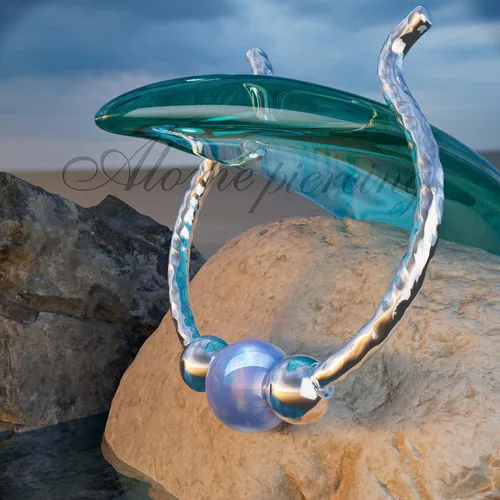 Vista 15 de Fake Opal Septum Rings