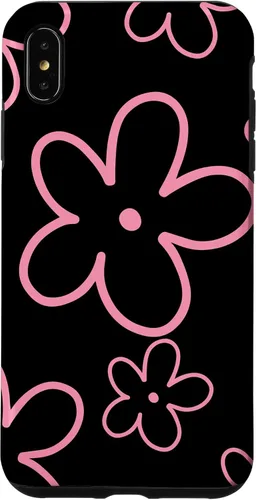 Vista 11 de Pink Black Flower Retro Modern Boho Floral Aesthetics Case for iPhone 17