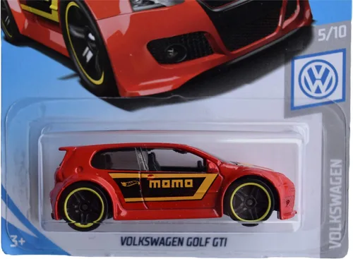 Vista 2 de Hot Wheels VW Golf GTI 19/250, rojo