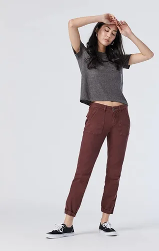 Vista 2 de Mavi Ivy - Pantalones cargo ajustados de tiro medio para mujer