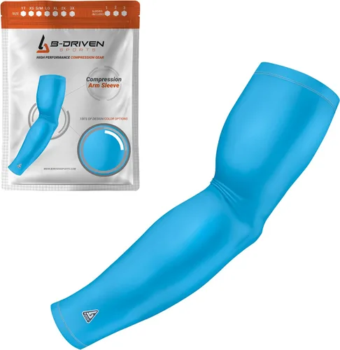 Vista 39 de B-Driven Sports Manga de Compresión Pro-Fit para Brazo - Deportes Atléticos Baloncesto, Fútbol, Sóftbol, Carrera, Juegos, - nan (1 unidad)