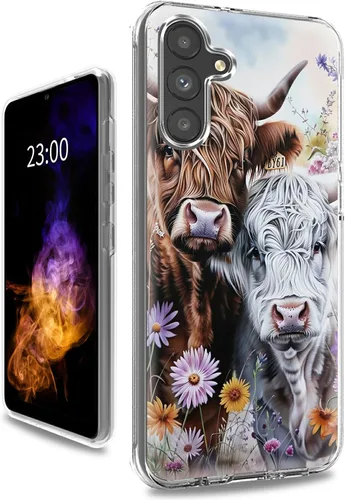 Vista 13 de Funda transparente para Samsung A15 5G de 6.5 pulgadas, doble capa protectora a prueba de golpes de PC transparente de silicona suave