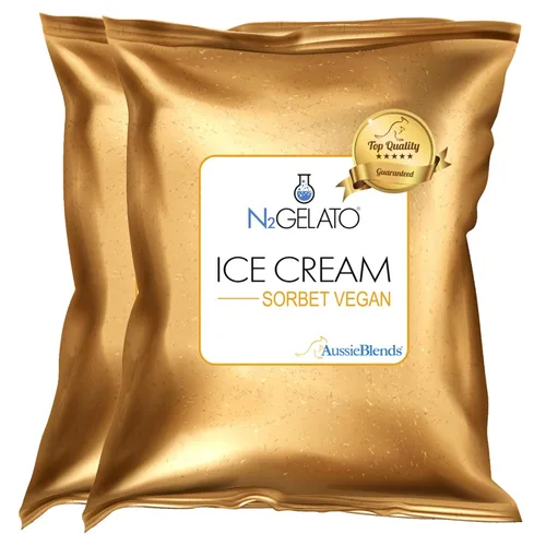 Vista 10 de AussieBlends - Mezcla de helado vegano de coco, a base de plantas, 1 paquete, importado Para servir suave, gelato, helado enrollado, nitrógeno
