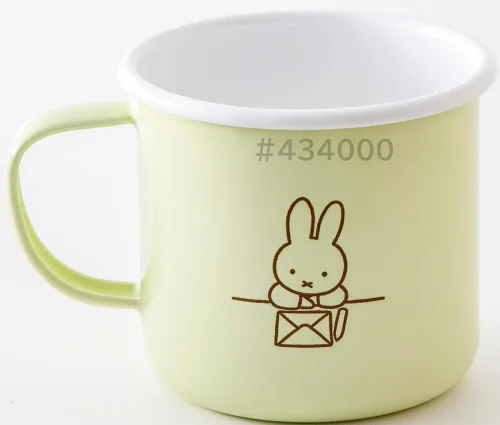 Vista 2 de Taza Miffy Pastel 3.1 in Gris Pálido Verde pálido