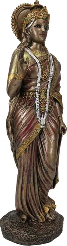 Vista 5 de Ebros Gift Figura decorativa de resina bronceada, hermosa diosa hindú, Sita, deidad de fertilidad, amor, lealtad, 9.25 pulgadas de alto, esposa