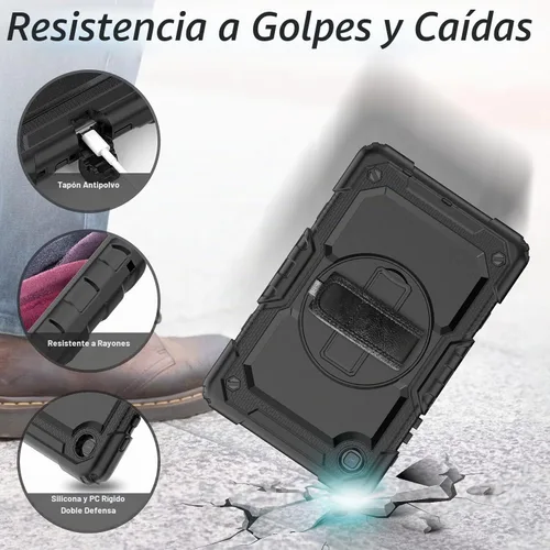 Vista 5 de Funda para tablet Samsung Galaxy Tab A7 Lite de 8,7 pulgadas 2021 Negro