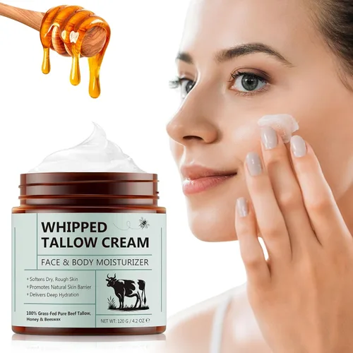 Vista 10 de ZIXAOK Bálsamo de miel cruda y calvo alimentado con pasto Crema para la piel batida para cara y cuerpo Alivia y repara la piel seca y sensible