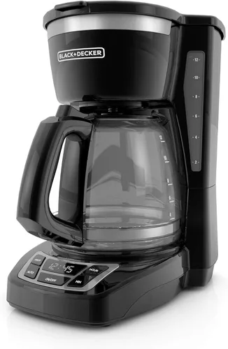 Vista 2 de BLACK+DECKER Cafetera digital de 12 tazas, CM1160B, programable, lavable y cafetera digital de 12 tazas, CM1160W, filtro de cesta programable