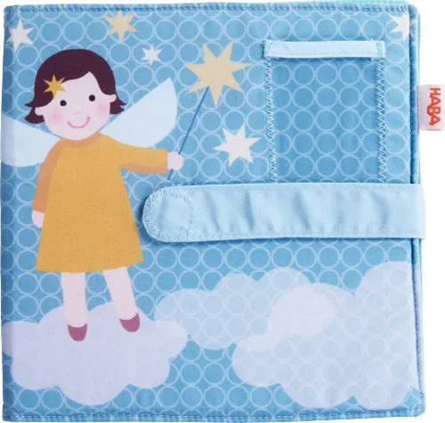 Vista 4 de HABA Álbum de fotos de bebé – Álbumes de tela suave, con capacidad para 8 fotos de 4 x 6 pulgadas, nuevo regalo de bebé y cesta de ducha, juguete