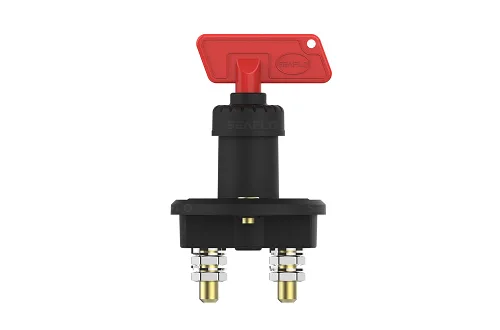 Vista 2 de SEAFLO Interruptor de desconexión de batería (interruptor aislador de batería) - Interruptor de botón - Actuador giratorio - Funcionamiento