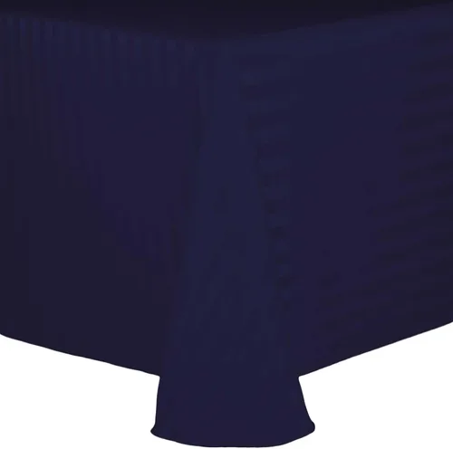 Vista 43 de ULTIMATE TEXTILE Mantel ovalado de rayas satinadas, 60 x 84 pulgadas, color marfil crema