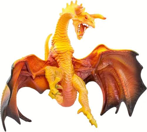 Vista 2 de Safari Ltd. Figura de dragón de lava, figura detallada de modelo de plástico de 7.5 pulgadas, divertido juguete de fantasía para niños, niñas