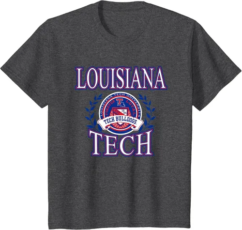 Vista 9 de Louisiana Tech Bulldogs Laurels Logo Officially Licensed T-Shirt
