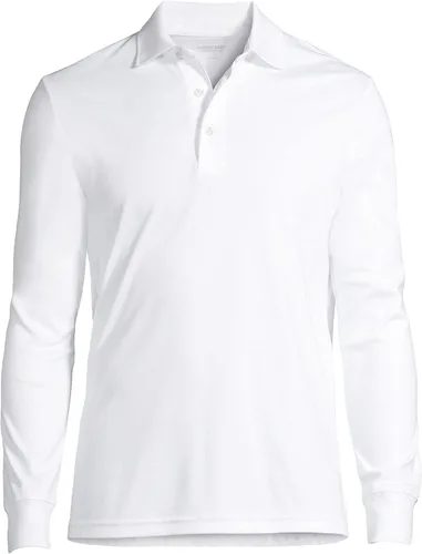 Vista 3 de Lands' End - Camisa polo muy suave de manga larga para hombre