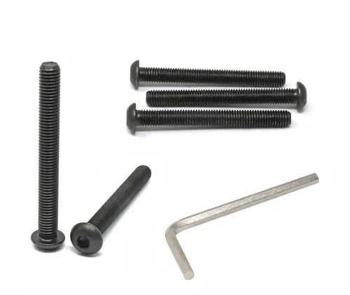 Vista 36 de iexcell 100 piezas de rosca M2.0.197 x 0.157 in paso de 0.018 in de acero aleado 10.9 grado hexagonal cabeza botón cabeza tornillo tornillo kit