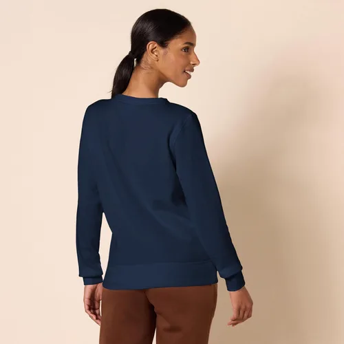 Vista 3 de Tienda Essentials Sudadera de forro polar con cuello redondo para mujer (disponible en tallas extragrandes)
