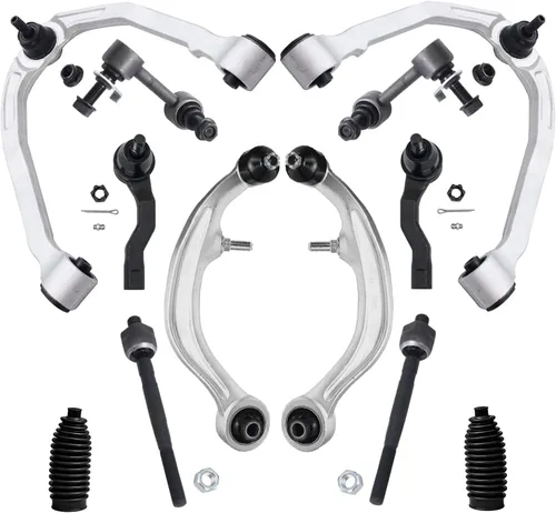 Vista 116 de Detroit Axle - Kit de extremo de 12 piezas para Ford Explorer Mercury Mountaineer 1998-2001 1999 2000, 2 brazos de control delanteros superiores