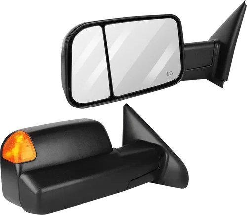 Vista 10 de Espejos de remolque para 1994-1997 para Dodge para Ram 1500 para Ram 2500 para Ram 3500 Modelos, espejos de remolque con espejos laterales