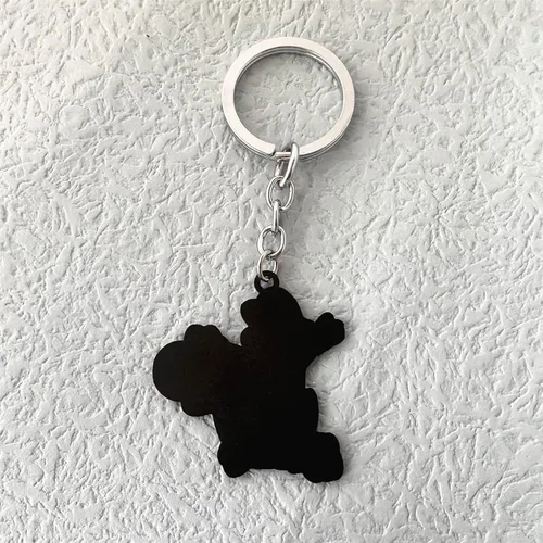 Vista 5 de NBCNWQQ Supr Mario - Llavero de metal para cosplay de anime, Yosh, Pricss, melocotón, regalo para hombres y mujeres