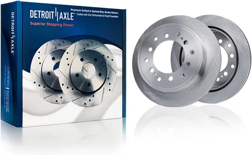 Vista 299 de Detroit Axle - Rotores de freno delantero para 04-13 Mazda 3 Rotores de frenos de disco 06-15 Mazda 5 Reemplazo: Rotor regular delantero de 11.81