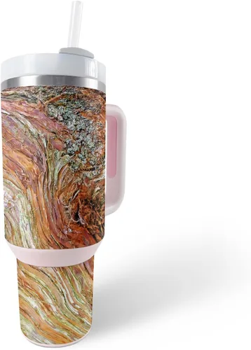 Vista 24 de MightySkins Skin - Vaso de vinilo compatible con Stanley The Quencher H2.0 FlowState de 40 onzas, mosaico de cebra, protectora, duradera y única