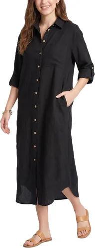 Vista 14 de Kuraki Vestido camisero casual con estampado y botones en la parte delantera para mujer Mezclilla