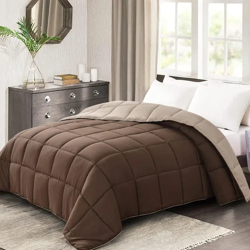Vista 21 de Homelike Moment Edredón tamaño king - Inserto de edredón beige, alternativa al plumón, edredón ligero para cama king, ropa de cama ligera