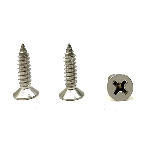 Vista 21 de Tornillos de madera M4x10mm, tornillo Phillips de cabeza plana de acero inoxidable, tornillo autorroscante de cabeza avellanada Phillips