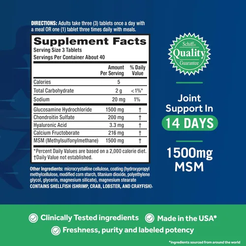 Vista 3 de Move Free Suplemento avanzado de glucosamina, condroitina y MSM para el apoyo de las articulaciones, apoya la movilidad, comodidad, fuerza