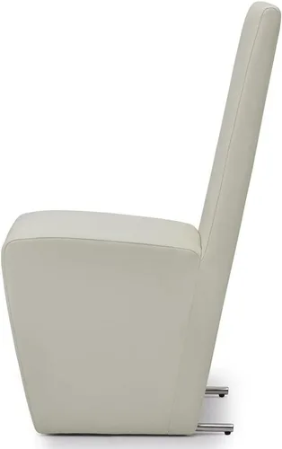 Vista 6 de Zuri Muebles Boston Silla de comedor moderna con respaldo alto, color crema