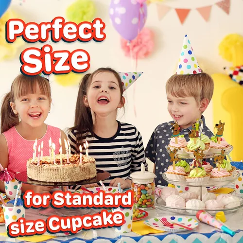 Vista 6 de 24 adornos misteriosos para cupcakes para perros – Selecciones fuertes para decoración de cumpleaños de niños
