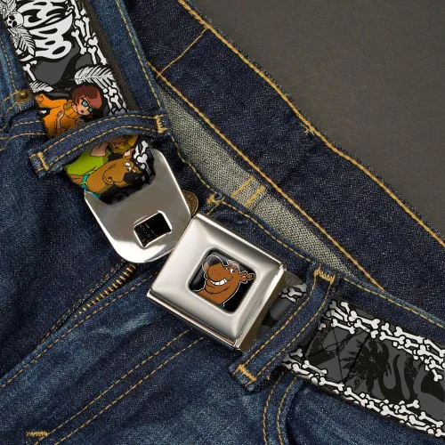 Vista 2 de Buckle-Down Seatbelt Belt - SCOOBY DOO Group PoseBones - 1.0" Wide - 20-36 Inches in Length