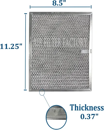 Vista 7 de Air Filter Factory LL62F, LL6200, MM 6500 Compatible para Broan Nutone Aluminio Grasa Malla Carbón Carbón Combo Range Hood Filtro