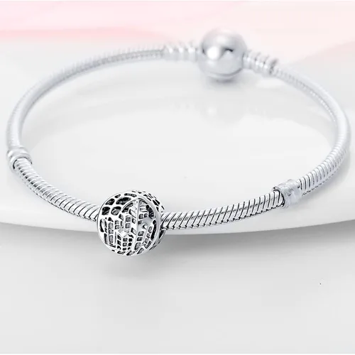 Vista 3 de LIGHTDOG Alliance Charm se adapta a pulseras Pandora Europe, cuentas colgantes de plata de ley 925, regalo para el día de la madre, joyería