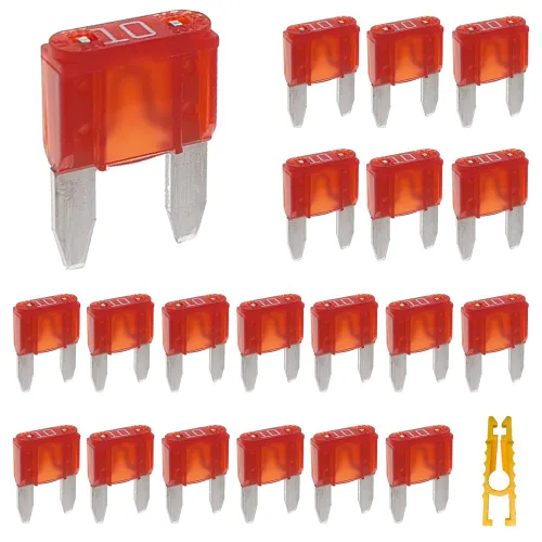 Vista 7 de 20 piezas de mini fusible de hoja y 1 extractor de fusibles 2A 32V golpe rápido para fusibles de repuesto para automóvil/RV/camión/motocicleta/barco